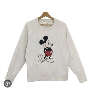 H&M Disney Mickey Mouse Sweater Pullover Grey Size Large